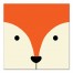 Fox Face Friend 12x12 Canvas Wall Art