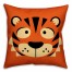 Tiger Face Friend 16x16 Throw Pillow