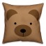 Bear Face Friend 16x16 Throw Pillow