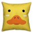 Duck Face Friend 16x16 Throw Pillow