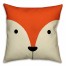 Fox Face Friend 16x16 Throw Pillow
