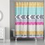 Boho Stripe Pattern  Shower Curtain