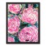 Pink Watercolor Flowers Framed Canvas, 16x20