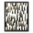 Black and White Falling Strokes Framed Canvas, 16x20