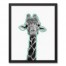 Mint Giraffe Framed Canvas, 16x20