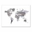 Watercolor World Map Canvas - White