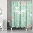 Triangle Celebration Mint Shower Curtain