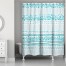 Blue Tribal Print Shower Curtain