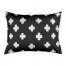 Black Swiss Cross Pillow Sham