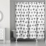 Hand-Drawn Swiss Cross Shower Curtain