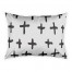 Hand-Drawn Swiss Cross Pillow Sham