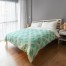 Turquoise Geo Pattern Duvet Cover
