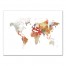 Watercolor World Map IV Wall Art