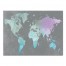 Watercolor World Map V Wall Art