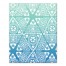 Blue Sunset Tribal Pattern  Wall Art