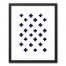 Black Swiss Cross Pattern 16x20 Black Floating Framed Canvas