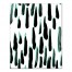 Dark Mint Paint Strokes Wall Art
