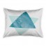 Blue Watercolor Triangles Sham