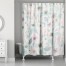 Watercolor Garden Floral Shower Curtain