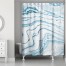 Blue Marble Shower Curtain