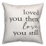 Loved You Then, Love You Still 18x18 Throw Pillow