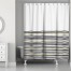 Black and Gold Stripe Shower Curtain