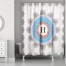 Monogram Medallion Shower Curtain