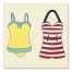Vintage Bathing Suits Wall Art