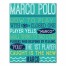 Marco Polo Swimming Pool Rules 11x14 Canvas Wall Art
