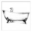 Vintage Bathtub Sketch Wall Art