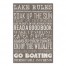Lake Rules Gray Wall Art