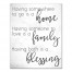 Home Plus Family Equals A Blessing Wall Art