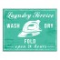 Teal Laundry Service Wall Art