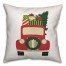 Vintage Christmas Truck Pillow