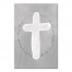 Gray Watercolor Cross 16x24 Canvas Wall Art