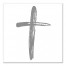 Simple Brushstroke Cross Wall Art