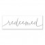 Redeemed Script Wall Art