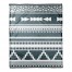 Blue Southwestern Style Pattern Coral Fleece Blanket