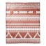 Orange Southwestern Style Coral Fleece Blanket
