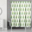 Watercolor Christmas Tree 71x74 Shower Curtain