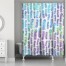 Peacock Rainbows 71x74 Shower Curtain
