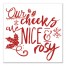 Cheeks are Nice and Rosy 16x16 Canvas Wall Art
