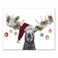 Christmas Moose 16x20 Canvas Wall Art