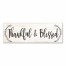 Thankful & Blessed 12x36 Canvas Wall Art