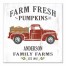 Farm Fresh Pumpkins 16x16 Personalized Canvas Wall Art