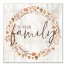 Family Harvest Wreath 20x20 Personalized Canvas Wall Art