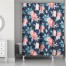 Navy Florals 71x74 Shower Curtain