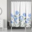 Blue Wildflower Field 71x74 Shower Curtain