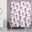 Flower Buds 71x74 Shower Curtain