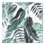 Fresh Green Tropical Palm Leaves Wall Art